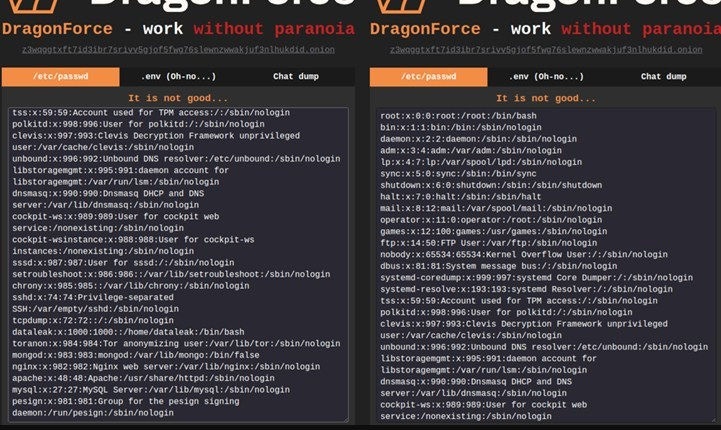 DragonForce pubblica prove dei siti di fuga di BlackLock e Mamona, tramite The Hacker News