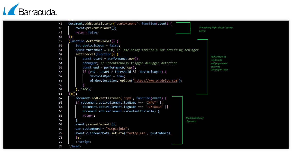Tycoon 2FA blocking developer tools