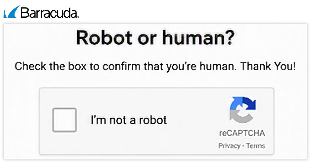 Esempio di verifica CAPTCHA