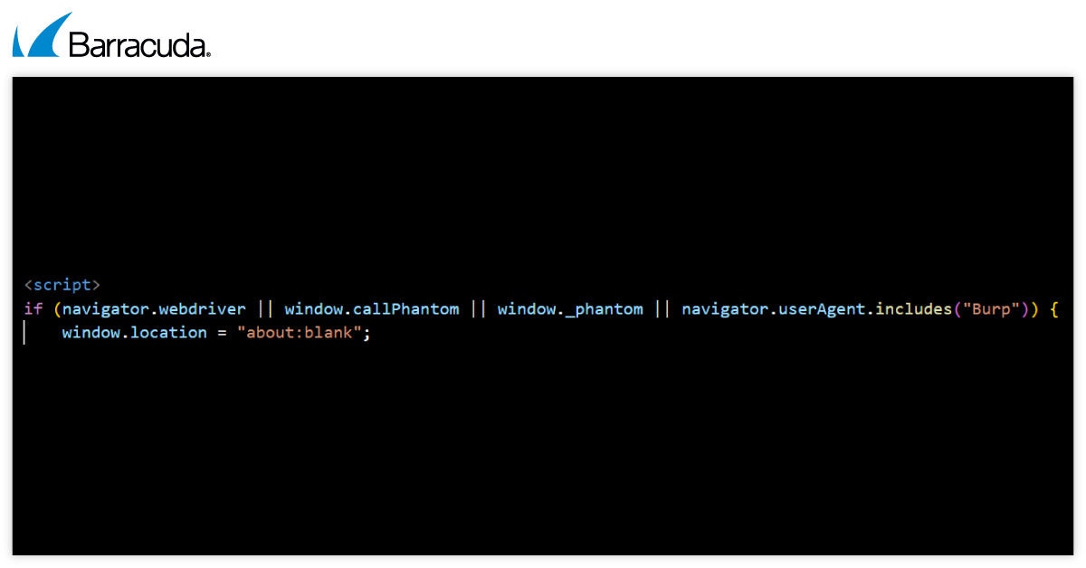 Tycoon 2FA detecting automated security scripts